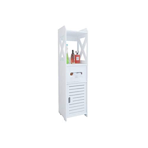 GJSN Scaffale portaoggetti per la casa, mensola da bagno, impermeabile, WC, armadietto stretto per bagno, WC, armadietto da pavimento, 80 x 20 x 20 cm