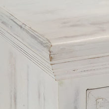 vidaXL Credenza Armadietto con Cassetti e Ante Mobiletto Decorativo Dispositivi Multimediali Bianco 140x40x74 cm Legno Massello Mango