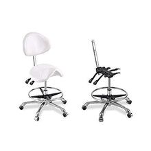 SXRDZ Scopare del salone di massaggio Sedia con schienale regolabile girevole idraulico a gas di sollevamento ergonomico Sgabello for saloni manicure tatuaggio di terapia di massaggio di bellezza salo