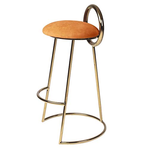 WSDSX Sedia per Sala da Pranzo, Sedia con braccioli, seggiolone, Sgabello Sgabello da Bar Cucina Colazione Bistro Bar Pub caffè caffè Altezza poggiapiedi Rotondo Imbottito