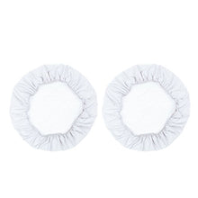 2 PCS Fodera Coprisedia Copertura Rotonda per Sgabello da Bar in Poliestere Spandex - Bianca