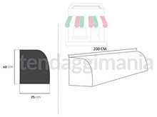 TENDAGGIMANIA GOMMAPIUMA Cuscino SPALLIERA Letto Divano A Ponte da 200 CM Imbottitura in Poliuretano