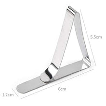 Titolare 12pcs in Acciaio Inox Triangolare Tovaglia Table Cover Morsetti Clip Regolabili per La Festa di Picnic