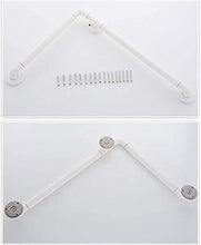 Maniglioni da Bagno Senza Barriere Bagno Doccia di Sicurezza Rotaie Anziani Bagno Maniglia a Forma di L Bagno Skid Armres Accessori da Bagno (Color : White)