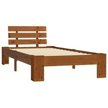 SKM Giroletto Marrone Miele in Legno Massello di Pino 90x200 cm (18.18kg)