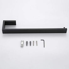Celbon 35CM Portasciugamani da parete in acciaio inossidabile per bagno Portasciugamani da parete Design semplice (Nero)