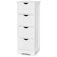 DREAMADE Armadio Multiuso, Armadio da Bagno, Mobile con Cassetti, Armadio Camera da Letto Salvaspazio, 30 x 30 x 82 cm, Bianco