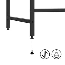 JOISCOPE Scrivania per computer con ripiano mobile,Scrivania,scrivania industriale,Installazione semplice,55 Pollici,140 cm (Finitura della Quercia Vintage)