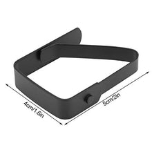 Dibiao, 4 pezzi di grandi dimensioni per tovaglia in acciaio inox, antiscivolo, 5 x 4 cm