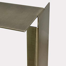 Jcnfa-Tavoli Tavolo Laterale Laterale del Computer Portatile da tavola da tavola, tavolino in Acciaio Inossidabile (Color : Gold, Size : 13.77 * 13.77 * 19.68in)
