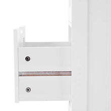 Badezimmerschrank, schmaler Badschrank mit 3 Schubladen, Beistellschrank, Kommode, Wohnzimmer, Küche, freistehend, weiÃμ, 30x30x82cm