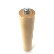 Cortassa Set 4 Piedi per Rete a Doghe Gambe Letto Universali in Legno di Faggio (32 cm), Marrone