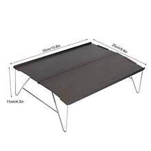 Tavolo da campeggio portatile, tavolo da barbecue pieghevole singolo in lega di alluminio leggero da escursionismo all'aperto pieghevole tavolo da pranzo da picnic per picnic all'aperto, barbecue