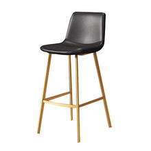 Sgabello alto con schienale, gambe metalliche, Ferro battuto bar Sedia, Comodità Posto a sedere casa Sedia da pranzo, adatto a bar, sala soggiorno, sala da pranzo, Reception, Caffetteria