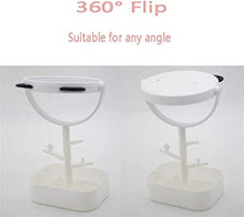 LBWARMB Trucco Specchio con luci Specchio da Toilette dimmerabile LED Light Trucco dello Schermo dello Specchio di Tocco di 360 ° di Rotazione for controsoffitto Cosmetics Dressing Table Lamp