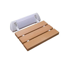 Accessori da bagno - Bagno duraturo durevole di legno antiscivolo da bagno sedia a parete pieghevole Sgabello anziani / donne in gravidanza / Modifica disabili Scarpe Sgabello balneazione sicura sedia