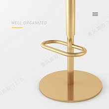 TopJiä Lusso Leggero Velluto Sgabelli da Bar con Schienale,Girevole Seggiola da Bar con Poggiapiedi,Regolabile da Bar 45-60cm,Adatto per L'altezza del Desktop 75-95cm,per Ristorante Bar Cucina