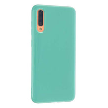 Custodia per Samsung Galaxy A7 2018 Cover, CrazyLemon Custodia protettiva antiurto per telefono sottile in silicone tinta unita con design in gelatina tinta unita - Cielo Blu