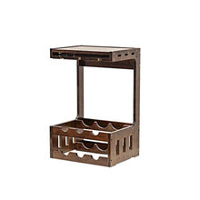 Cremagliera Del Vino Freestanding 6 Bottiglia 6 Tazze Bambù Controsoffitto Vino Cremagliera Di Vetro Cucina Soggiorno Cantina Sala Da Pranzo Decorazione Della Casa Cremagliera Del Bicchiere Di Vino