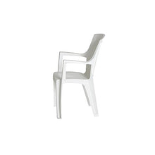 Progarden 87100 Eden Sedie di plastica Pieno/Retro Intrecciato, Bianco