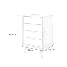 TXXM fabbricazione Cassettiera Cassettiera Cassettiera Camera da letto Armadio piccolo armadietto di produzione in legno massello Vernice ecologica (colore : multicolore)