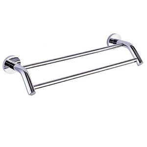 KAISIMYS Portasciugamani Portasciugamani Portasciugamani - Doppio Strato Hardware per Il Bagno Montaggio a Parete Impiallacciatura di precisione in Rame con estremità addensata (Colore: Argento, Dime