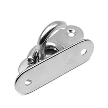 2 Pezzi Ganci Soffitto in Acciaio Inossidabile Ganci Aperti Pad Occhi Piatto Gancio a Soffitto per Sartiame Barca, Altalena Amaca, Hardware di Coperta Marina