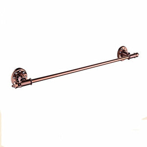 MBYW - Portasciugamani moderno e minimalista, portasciugamani da bagno, porta asciugamani singolo, in rame, stile europeo, montaggio a parete, 60 cm, adatto per bagno, camera da letto