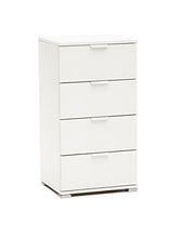MeMi Me613BIA Cassettiera, Legno, Bianco, 38x45x85 cm