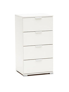 MeMi Me613BIA Cassettiera, Legno, Bianco, 38x45x85 cm