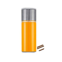 YYYUR Acciaio Inossidabile Cigar Tube, Lega di Zinco Portatile Tubo Cigar Crema idratante, 4 Sigari, Viaggi Lavoro Casual Cigar Tube, 50 x 200 mm,D