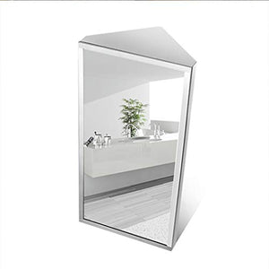 haozai Armadietti A Specchio Triangolare Bagno in Acciaio Inox Armadietto per Il Bagno Mobile Mobiletto Bagno Pensile,pensile Bagno Bianco,armadietto Bagno con Specchio, 21cmx60cm 23