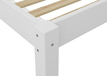 Erst-Holz Solido Letto Bianco per Materasso 90x200 in Pino con doghe rigide 60.38-09W