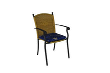 Angerer Cuscino per Sedia 50 x 120 cm, Design Corfù Blu (Senza Sedia)