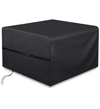 RATEL Coperture per Mobili da Giardino, Copertura Tavolo da Giardino Telo Copri Tavolo Quadrato Resistente allo Strappo Impermeabile 420D Oxford Stoffa Copertura da Tavolo da Giardino(125X125X74cm)