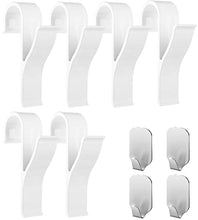 Gancio Rotondo per Termosifone - 6 pezzi di Appendini per Termoarredo (Bianco), 4 pezzi di Ganci Adesivi per Asciugamani in Acciaio Inossidabile - Riordina Il Tuo Bagno Handy Picks (6+4, Bianco Perla)