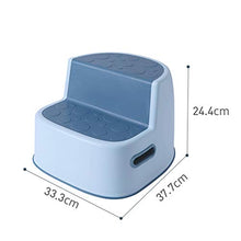 Niduo Bear Nuovo Sgabello A Doppio Passo Sgabello da Bagno Bagno Sgabello per Toddlers, Plastic Step Sgabello Multifunzione BPA in Gomma Antiscivolo Gratuita,Rosa