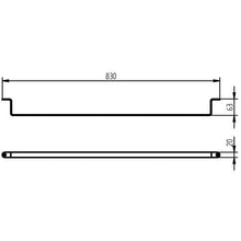 Haceka GmbH Badausstattung 415109 IXI - Portasciugamani da Muro, 60 cm