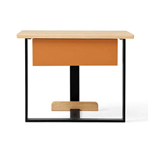 Arredamento Comò e cassettiere Solido Tavolo in Legno Comodino Decorato Salotto tavolino Governo del cassetto Lato Piedi di stoccaggio Hardware (Color : Brown, Size : 56 * 40 * 42cm)