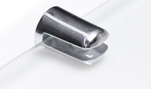 Ripiano in vetro temperato, 500 x 100 x 6 mm, supporti con finitura cromata
