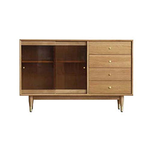 COUYY Credenza Semplice Moderna in Legno Massiccio Credenza Mobili Armadio Household Living Room Kitchen Cabinet Governo di immagazzinaggio