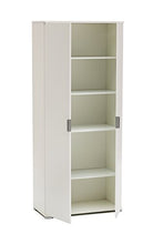 MeMi Me281BIA Armadio, Legno, Bianco, 36.5x75x174 cm