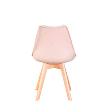 Luckeu - Set di 4 sedie imbottite per sala da pranzo, soggiorno, camera da letto, cucina, salotto, colore: cachi