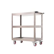 YIN YIN Carrello per Ripiani Carrello in Acciaio Inox - Car Repair Mobile Shelf Tool Shelf Repair Tool Parts Carrello 3 Strati Multi-Funzione fatturato Carrello a rulli