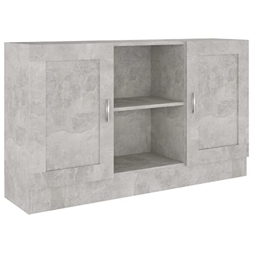 vidaXL Credenza Grigio Cemento 120x30,5x70 cm in Truciolato