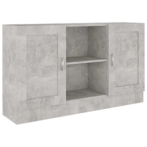 vidaXL Credenza Grigio Cemento 120x30,5x70 cm in Truciolato