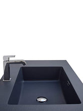 Yellowshop - Lavabo Sospeso In Marmoresina Antracite Bugnato Top Integrato Pietra Arredo Bagno (Cm 100 x 50)