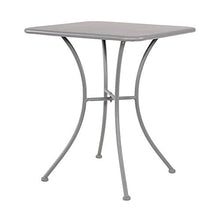 Gartentraum Tavolo da Giardino d'angolo 60x60cm - Lucido Opaco - Tavolo Walther/Grigio