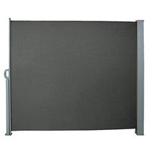 uyoyous 160 x 300 cm tenda laterale in alluminio estensibile per balcone e terrazzo, protezione da sguardi indiscreti, protezione dal vento, rullo laterale e rullo di ritorno automatico