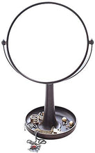 Specchio per il Trucco da Tavolo da Desktop da 6,5 Pollici 1x / 3X vanità con Vassoio di stoccaggio, 360 ° Girevole